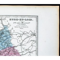 Gravure de 1877 - Département de l'Eure et Loir - 3