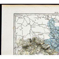 Gravure de 1877 - Département du Gard - 2