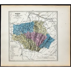 Gravure de 1877 - Département du Gers - 1
