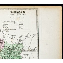 Gravure de 1877 - Département de la Gironde - 3