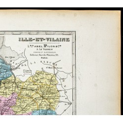 Gravure de 1877 - Département de l'Ille-et-Vilaine - 3