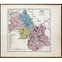Gravure de 1877 - Département de l'Isère - 1