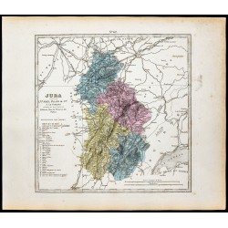 Gravure de 1877 - Département du Jura - 1