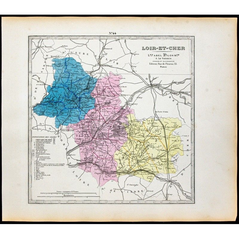Gravure de 1877 - Département Loir-et-Cher - 1