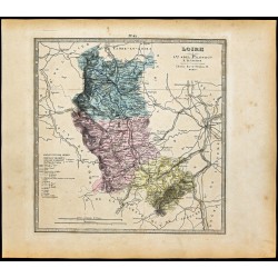 Gravure de 1877 - Département de la Loire - 1