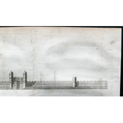 Gravure de 1791 - Porte Cripplegate à Londres - 3
