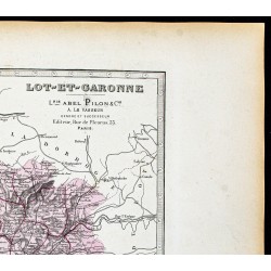 Gravure de 1877 - Département de Lot-et-Garonne - 3
