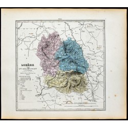 Gravure de 1877 - Département de Lozère - 1