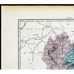Gravure de 1877 - Département de Lozère - 2