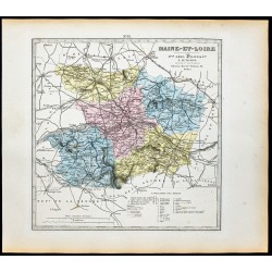 Gravure de 1877 - Département de Maine et Loire - 1