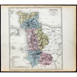 Gravure de 1877 - Département de la Manche - 1