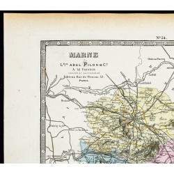 Gravure de 1877 - Département de la Marne - 2