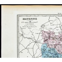 Gravure de 1877 - Département de la Mayenne - 2