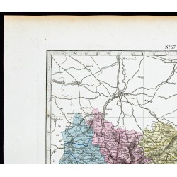 Gravure de 1877 - Département Meurthe - 2