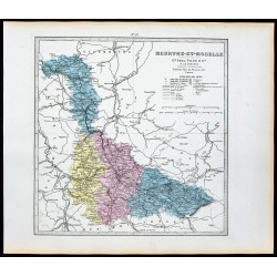 Gravure de 1877 - Département Meurthe-et-Moselle - 1