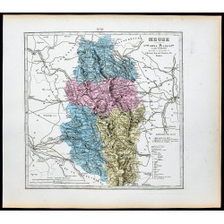 Gravure de 1877 - Département de la Meuse - 1