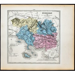 Gravure de 1877 - Département du Morbihan - 1