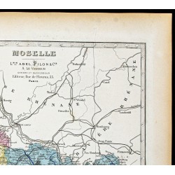 Gravure de 1877 - Département de la Moselle - 3