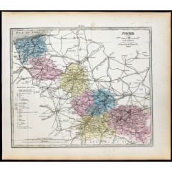 Gravure de 1877 - Département du Nord - 1