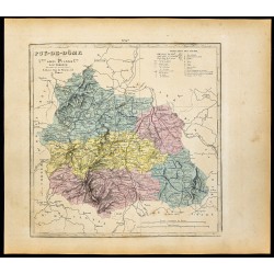 Gravure de 1877 - Département du Puy De Dôme - 1