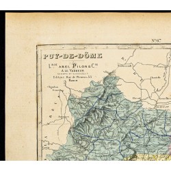 Gravure de 1877 - Département du Puy De Dôme - 2