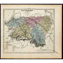 Gravure de 1877 - Département Pyrénées-Atlantiques - 1