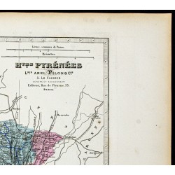 Gravure de 1877 - Département des Hautes Pyrénées - 3