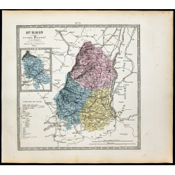 Gravure de 1877 - Département du Haut Rhin - 1