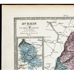 Gravure de 1877 - Département du Haut Rhin - 2