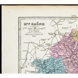 Gravure de 1877 - Département de la Haute-Saône - 2