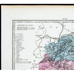 Gravure de 1877 - Département de la Sarthe - 2
