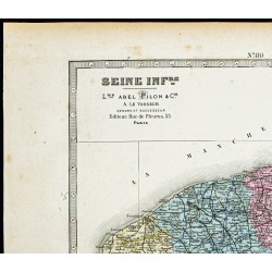 Gravure de 1877 - Département de la Seine-Maritime - 2