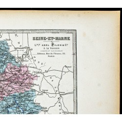 Gravure de 1877 - Département de Seine-et-Marne - 3