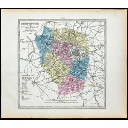 Gravure de 1877 - Département des Yvelines - 1