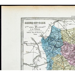 Gravure de 1877 - Département des Yvelines - 2