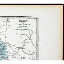 Gravure de 1877 - Département du Tarn - 3