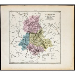 Gravure de 1877 - Département de la Haute-Vienne - 1