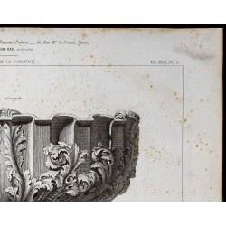 Gravure de 1865 - Cuve baptismale - 3