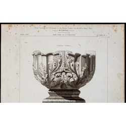 Gravure de 1865 - Cuve baptismale - 2