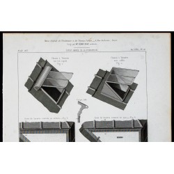 Gravure de 1865 - Châssis à tabatière - 2