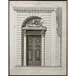 Gravure de 1865 - Porte du lycée Louis-le-grand - 1