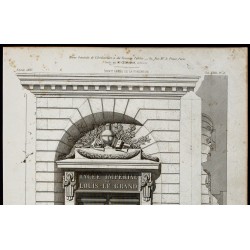 Gravure de 1865 - Porte du lycée Louis-le-grand - 2
