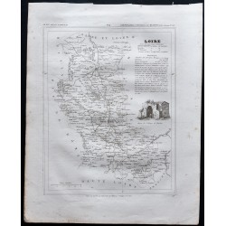 Gravure de 1833 - Département de la Loire - 1