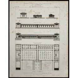 Gravure de 1865 - Asile de Braqueville - 1