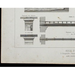 Gravure de 1865 - Asile de Braqueville - 4