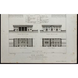 Gravure de 1865 - Asile de Braqueville - 3