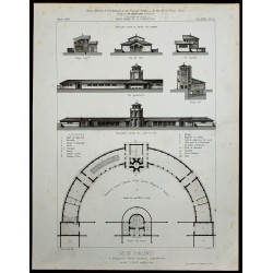 Gravure de 1865 - Asile de Braqueville - 1