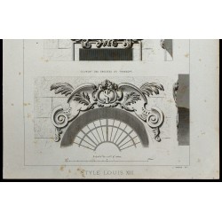 Gravure de 1865 - Style Louis XIII - 3
