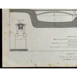 Gravure de 1865 - Ponts siphons en Algérie - 4