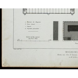 Gravure de 1865 - Entrepôt sur l'île Saint-Étienne de Melun - 4